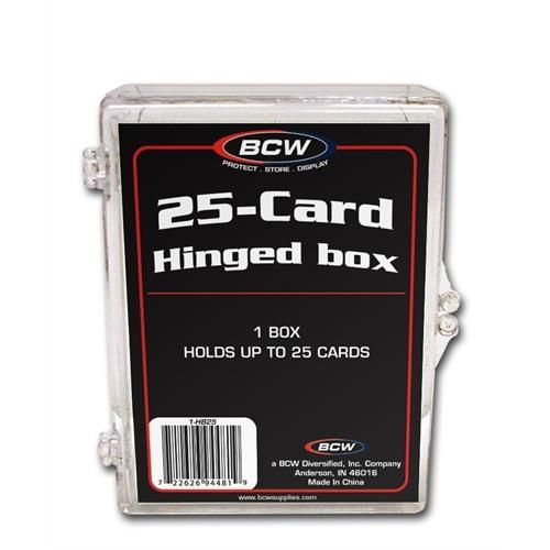 Hinged Trading Card Box - 25 Count Hinged Trading Card Box - 25 Count