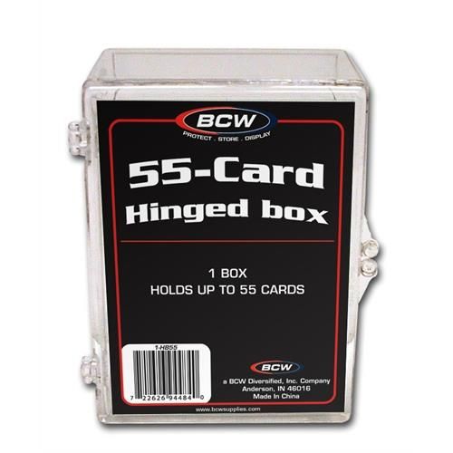 Hinged Trading Card Box - 55 Count Hinged Trading Card Box - 55 Count