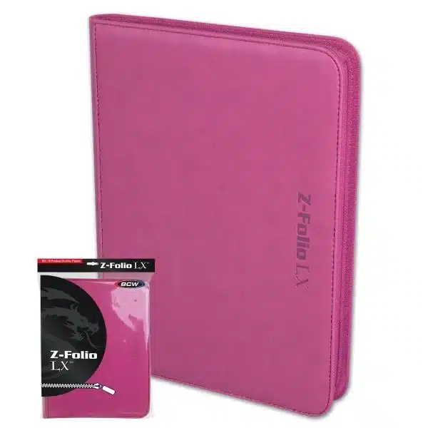 ZF9LX-PINK 1 Z-Folio 9-Pocket LX Album - Pink - Image 1