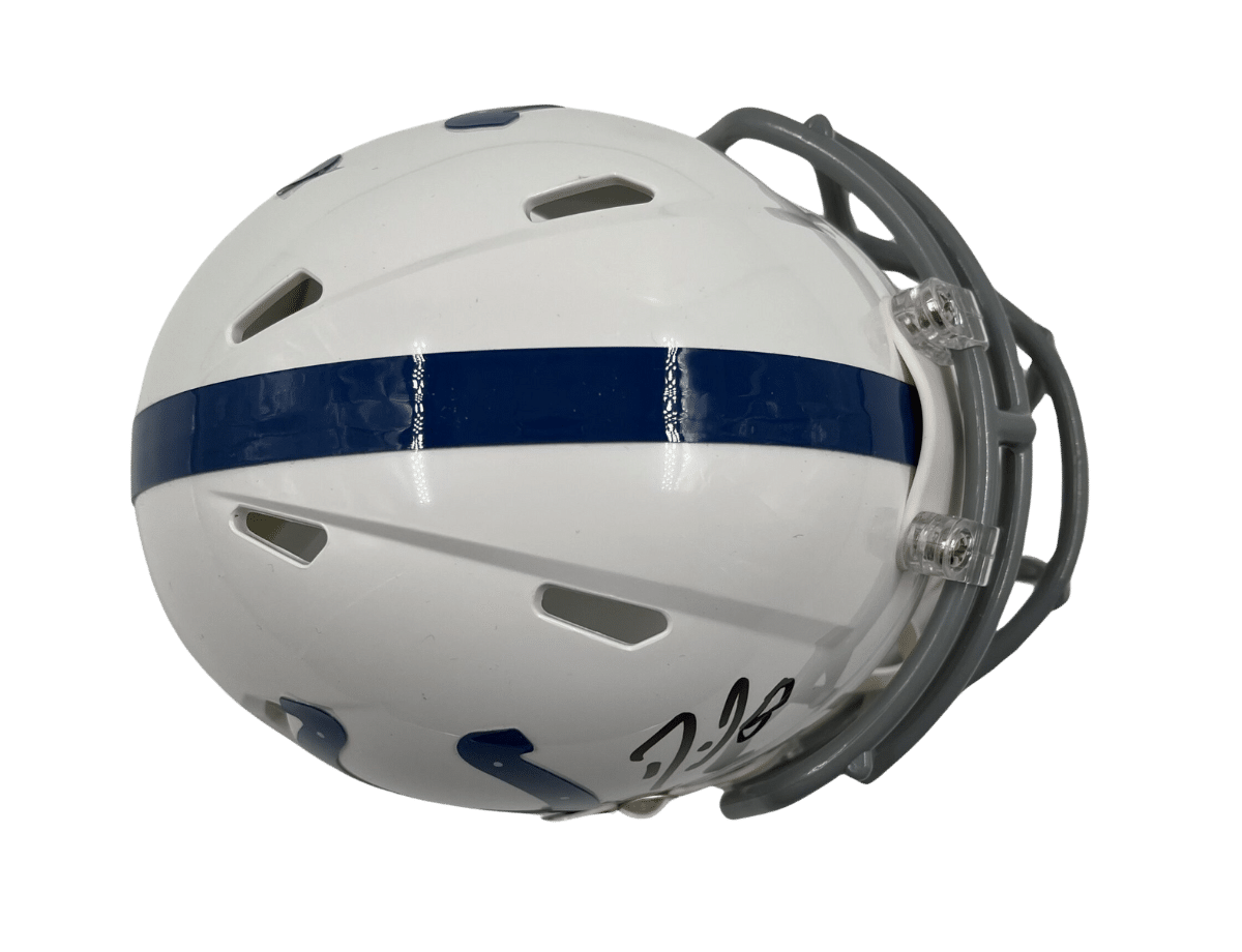 Darius Leonard Signed Indianapolis Colts Speed Mini Helmet [B396801] &ndash; Trace 'n Chase | Trading Cards and Memorabilia &ndash; Shop Trading Cards, Autographs and Supplies