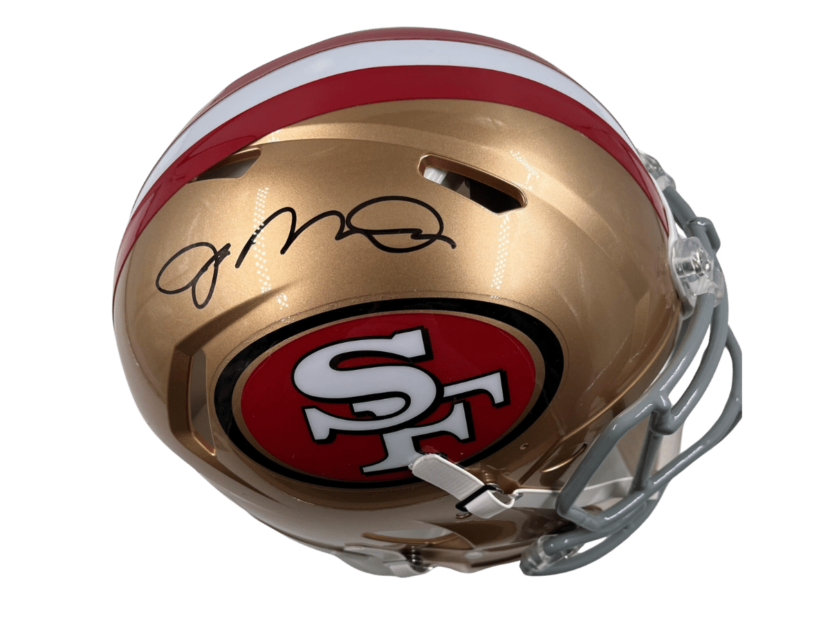 Joe Montana Signed San Francisco 49ers Full Size Speed Proline Helmet [JSA WIT122231] &ndash; Trace 'n Chase | Trading Cards and Memorabilia &ndash; Shop Trading Cards, Autographs and Supplies