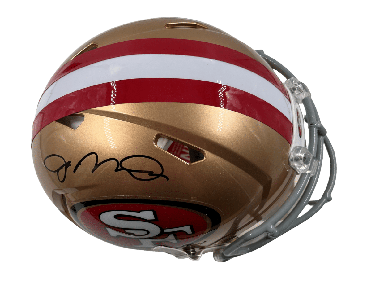 Joe Montana Signed San Francisco 49ers Full Size Speed Proline Helmet [JSA WIT122231] &ndash; Trace 'n Chase | Trading Cards and Memorabilia &ndash; Shop Trading Cards, Autographs and Supplies