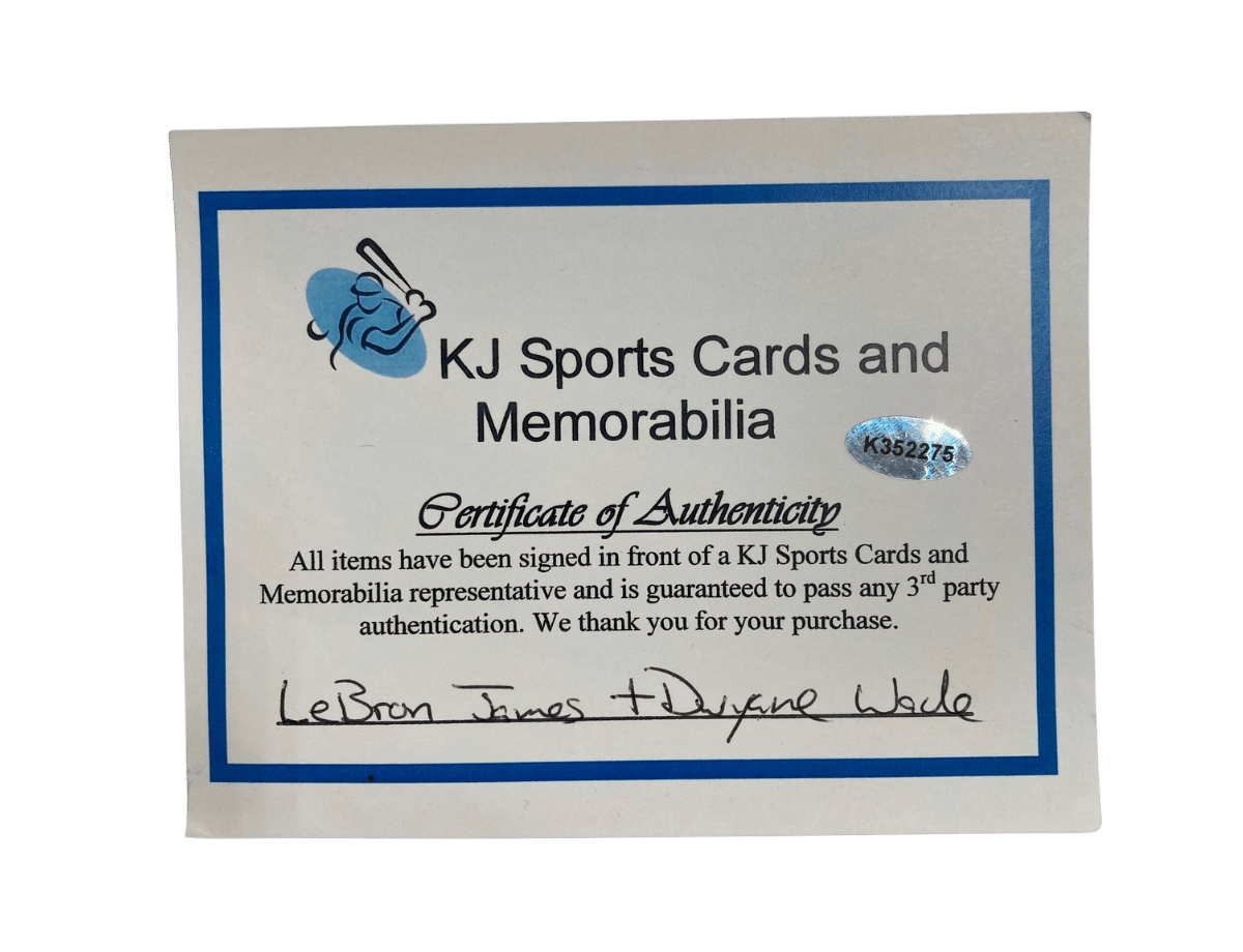 LeBron James and Dwyane Wade Miami Heat Signed Brown Spalding Basketball Golden Signature [K 352275] &ndash; Trace 'n Chase | Trading Cards and Memorabilia &ndash; Shop Trading Cards, Autographs and Supplies