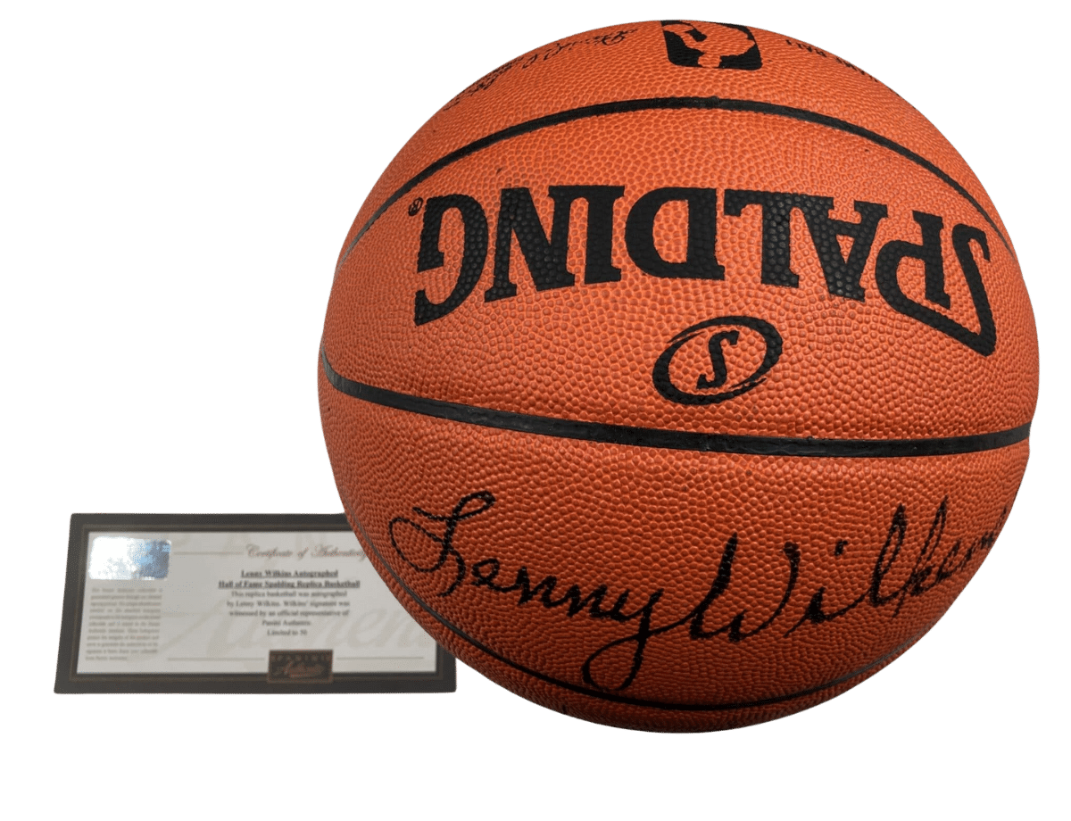 Lenny Wilkens Seattle Supersonics Numbered Signed Spalding Basketball Black Signature 20/50 [PA 61476] &ndash; Trace 'n Chase | Trading Cards and Memorabilia &ndash; Shop Trading Cards, Autographs and Supplies