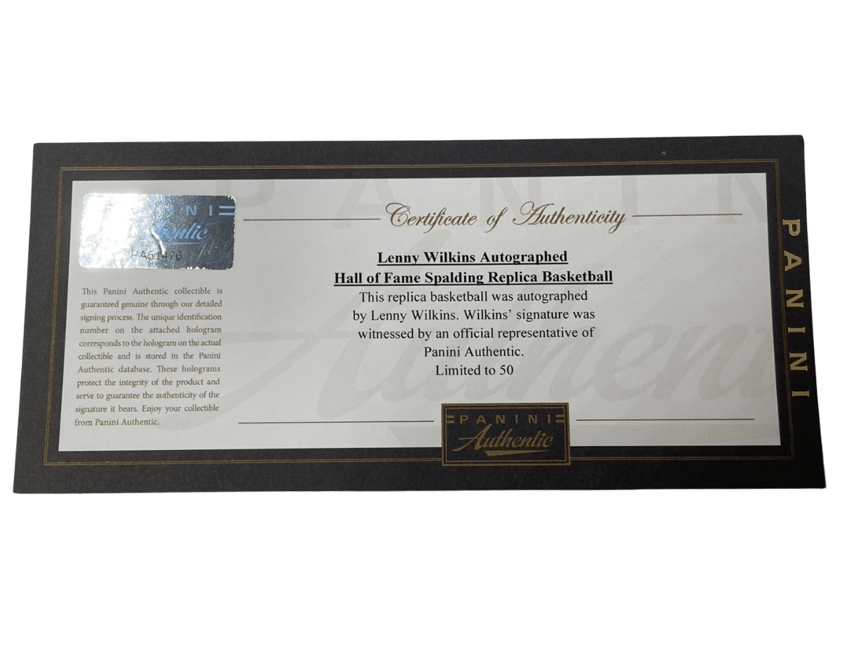 Lenny Wilkens Seattle Supersonics Numbered Signed Spalding Basketball Black Signature 20/50 [PA 61476] &ndash; Trace 'n Chase | Trading Cards and Memorabilia &ndash; Shop Trading Cards, Autographs and Supplies