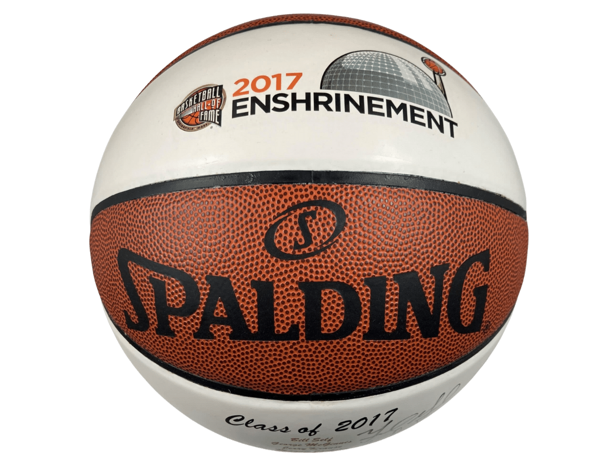 Nick Galis, Tracy McGrady & Class of 2017 Hall Of Fame Authentic Signed Spalding Basketball w/ Black Signatures &ndash; Trace 'n Chase | Trading Cards and Memorabilia &ndash; Shop Trading Cards, Autographs and Supplies