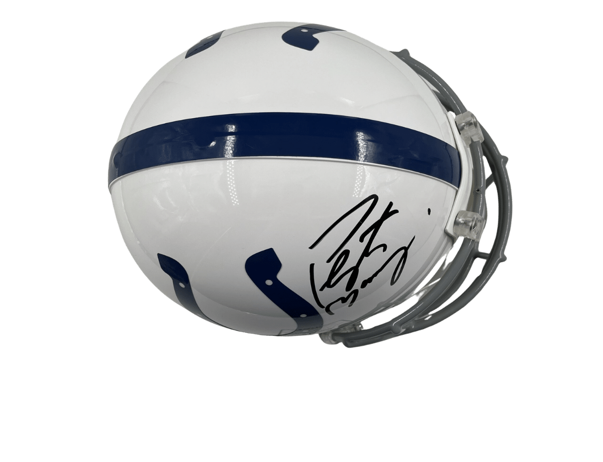 Peyton Manning Signed Indianapolis Colts Pro Line Full Size Helmet [B485468] &ndash; Trace 'n Chase | Trading Cards and Memorabilia &ndash; Shop Trading Cards, Autographs and Supplies