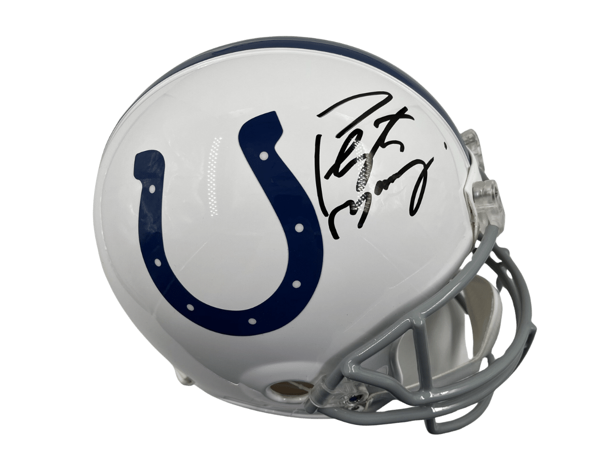 Peyton Manning Signed Indianapolis Colts Pro Line Full Size Helmet [B485468] &ndash; Trace 'n Chase | Trading Cards and Memorabilia &ndash; Shop Trading Cards, Autographs and Supplies