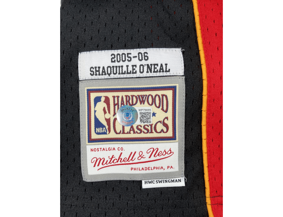 Shaquille O'neal Miami Heat 2005-06 Authentic Signed Mitchell & Ness Swingman Jersey [BAS WP79095] &ndash; Trace 'n Chase | Trading Cards and Memorabilia &ndash; Shop Trading Cards, Autographs and Supplies
