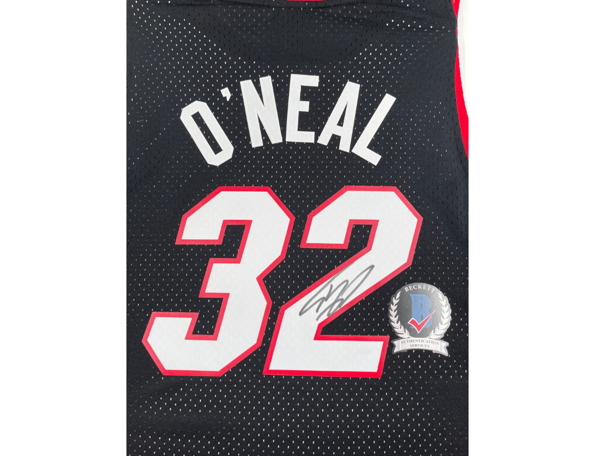Shaquille O'neal Miami Heat 2005-06 Authentic Signed Mitchell & Ness Swingman Jersey [BAS WP79095] &ndash; Trace 'n Chase | Trading Cards and Memorabilia &ndash; Shop Trading Cards, Autographs and Supplies