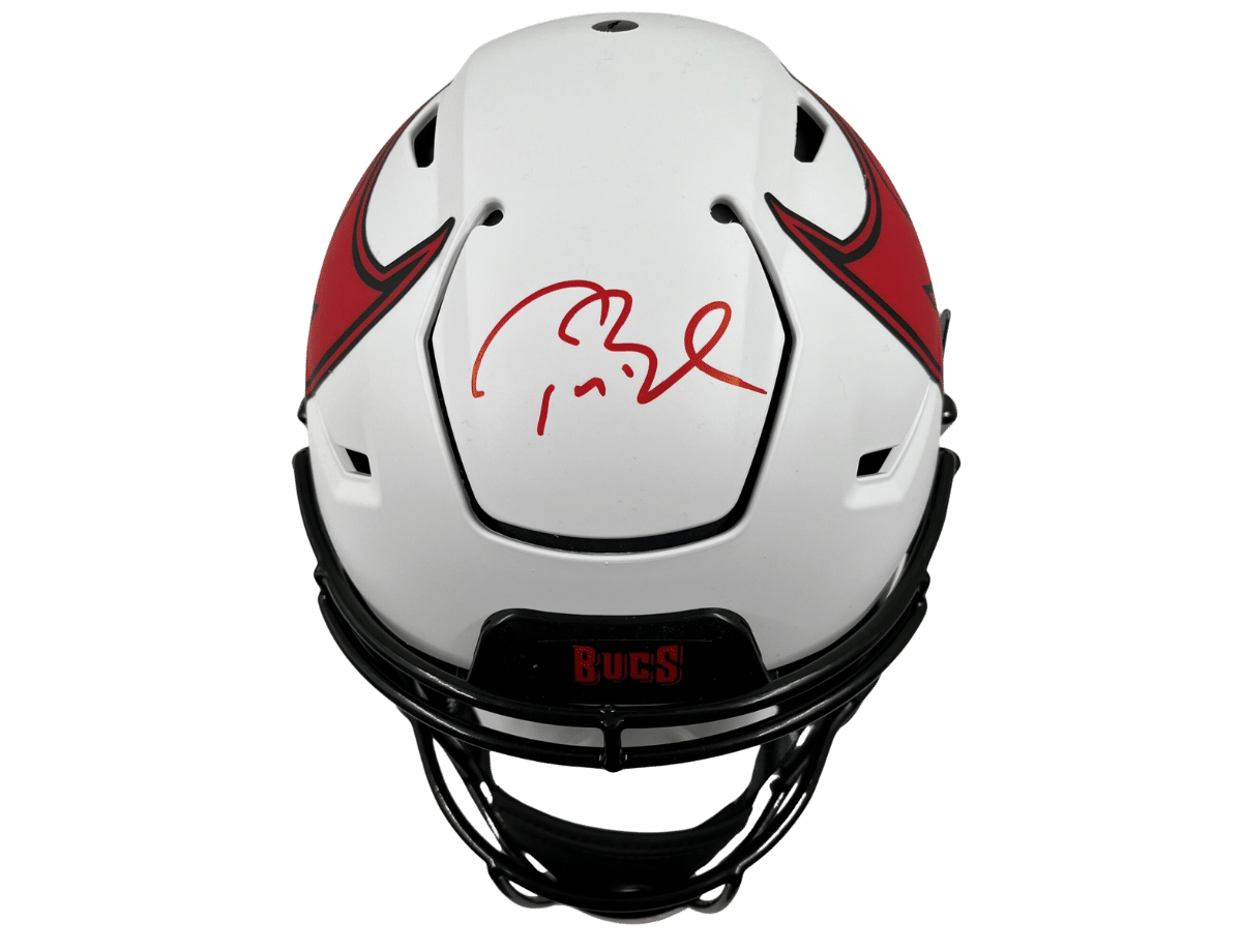 Tom Brady Signed Tampa Bay Buccaneers White Lunar Eclipse Speed Flex Authentic Helmet [AA0117365] &ndash; Trace 'n Chase | Trading Cards and Memorabilia &ndash; Shop Trading Cards, Autographs and Supplies