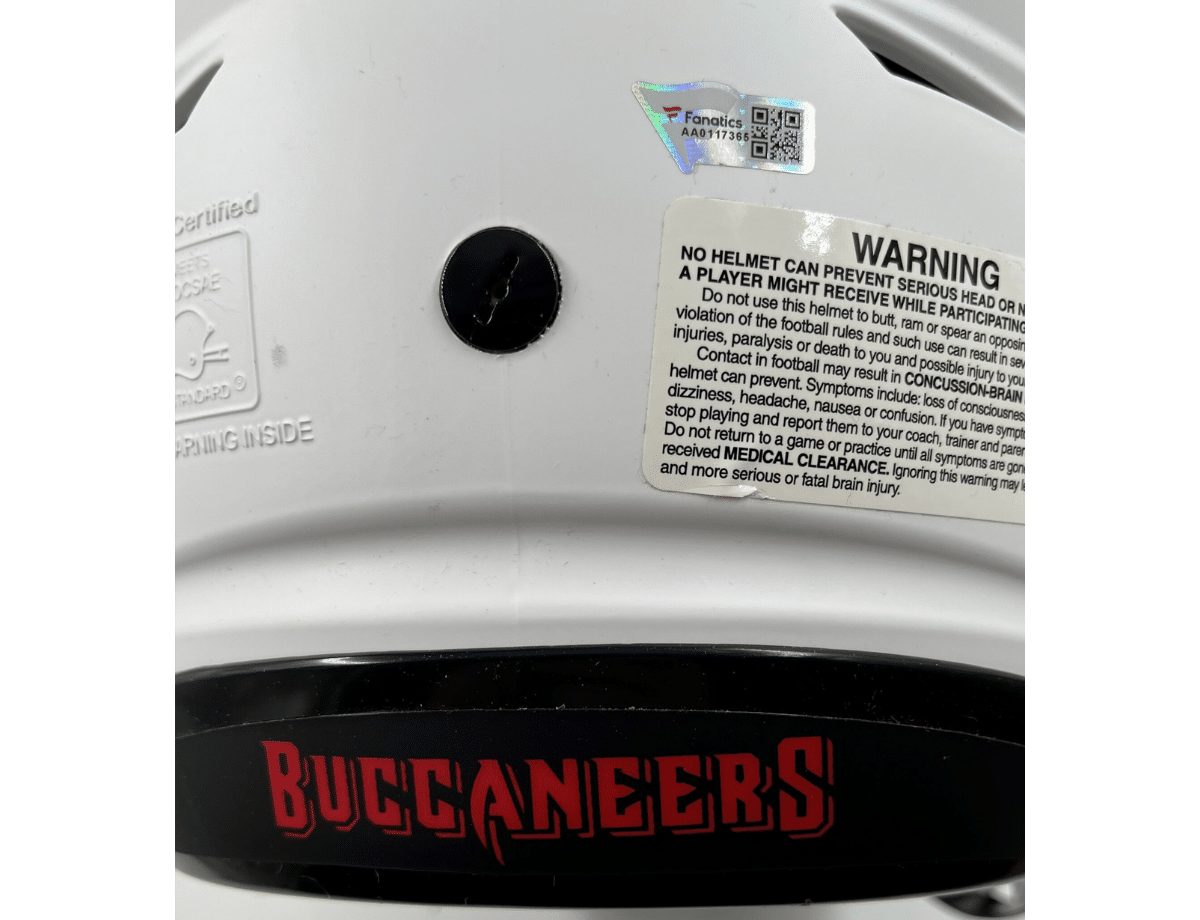Tom Brady Signed Tampa Bay Buccaneers White Lunar Eclipse Speed Flex Authentic Helmet [AA0117365] &ndash; Trace 'n Chase | Trading Cards and Memorabilia &ndash; Shop Trading Cards, Autographs and Supplies