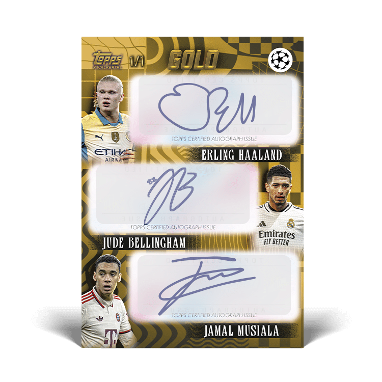 2024-25 Topps UEFA Club Competitions Gold Hobby Box &ndash; Trace 'n Chase | Trading Cards and Memorabilia &ndash; Shop Trading Cards, Autographs and Supplies